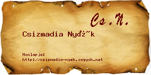 Csizmadia Nyék névjegykártya